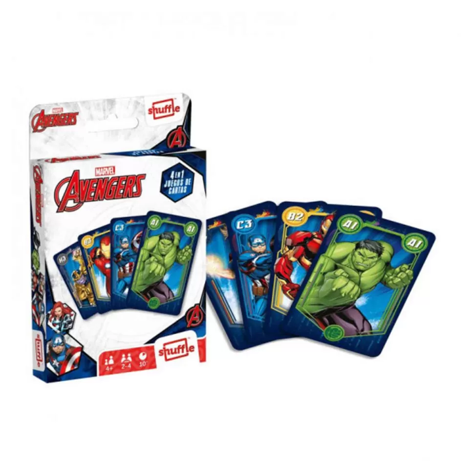 Avengers Juegos De Mesa^ Baraja De Cartas Infantil 4En1