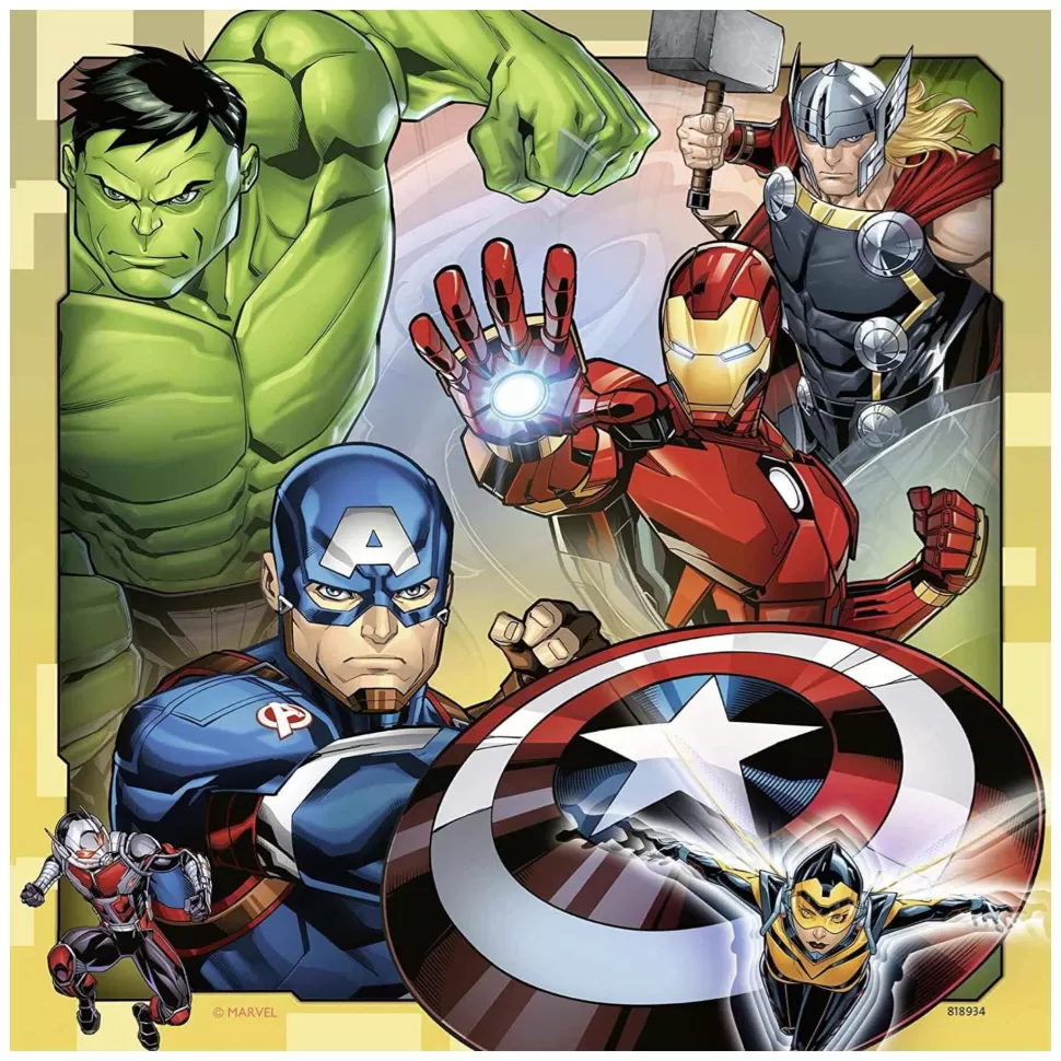 Avengers Puzzles Y Educativos^ Puzzle 3 X 49 Piezas