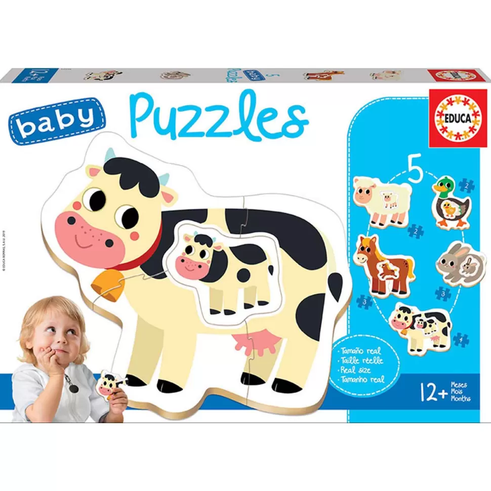 Educa Borras Baby Puzzles Animales De La Granja* Puzzles Y Educativos