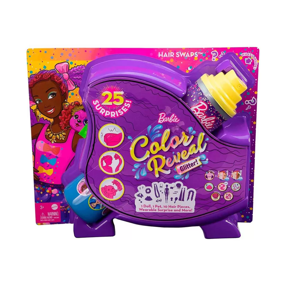 Barbie Muñecas^ Color Reveal Peinados Lazos