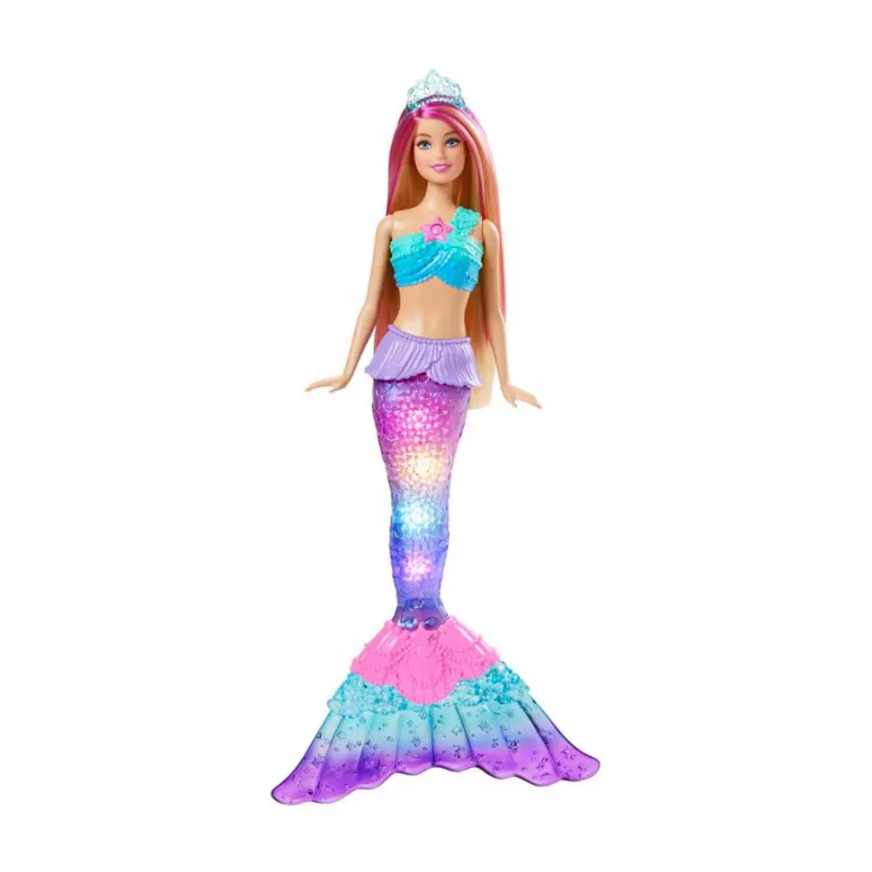 Barbie Dreamtopia Muneca Malibu Sirena Luces Magicas 3 Anos* Muñecas