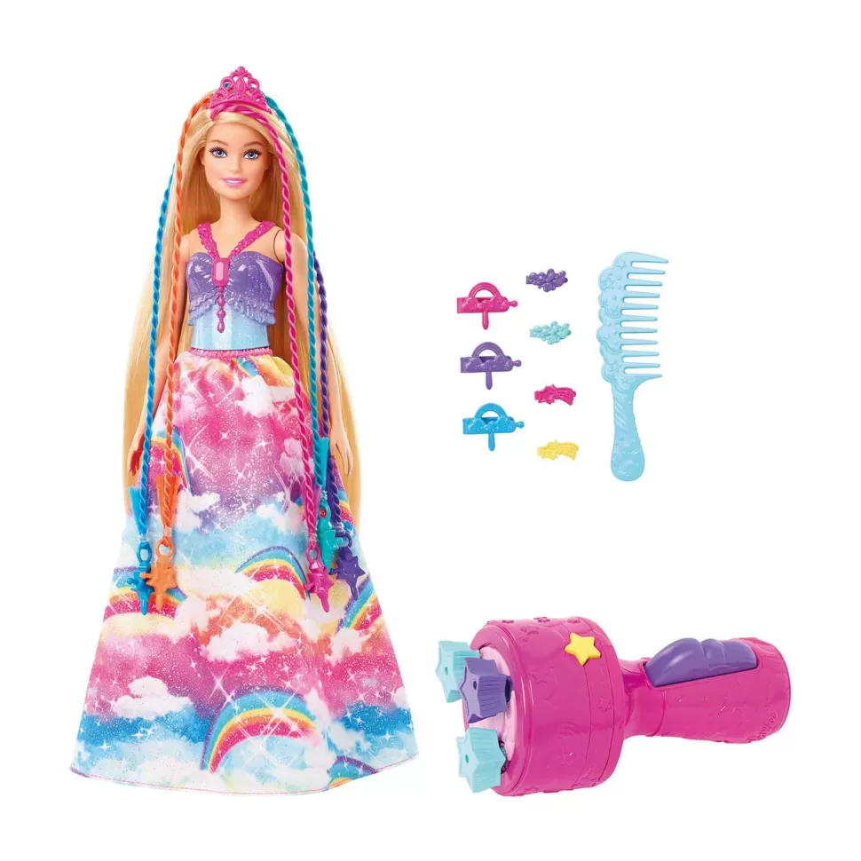 Barbie Muñecas^ Dreamtopia Princesa Trenzas Con Accesorio