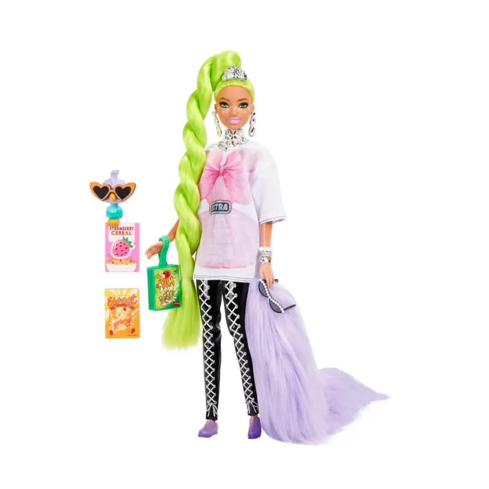 Barbie Muñecas^ Extra Muneca Con Pelo Verde Neon