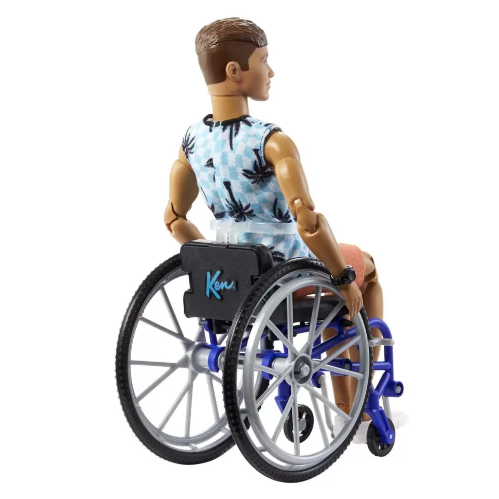 Barbie Muñecas^ Ken Fashionista Muneco Con Silla De Ruedas Rampa Y Accesorios De Moda Juguete 3 Anos (Mattel