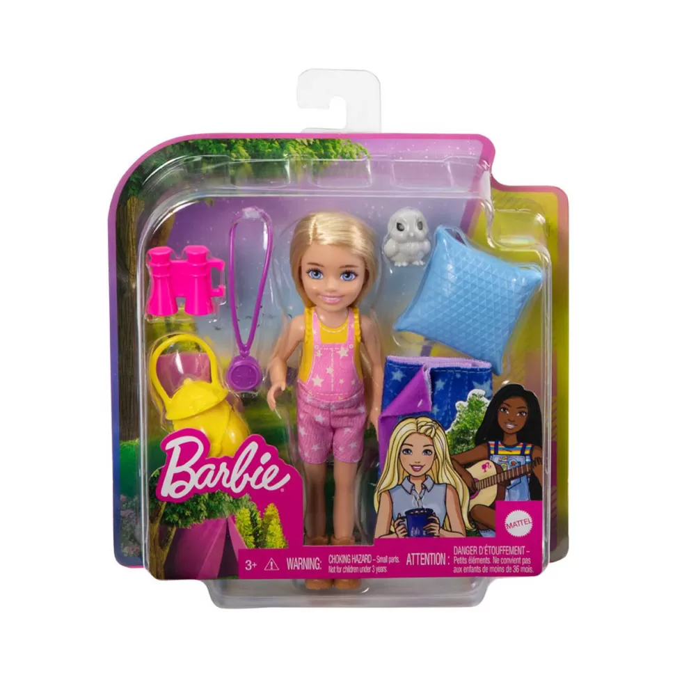 Barbie Muñecas^ Muneca Chelsea Acampada Y Accesorios