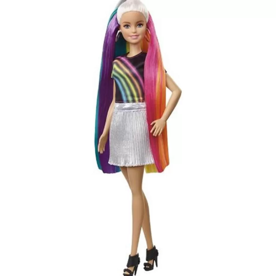 Barbie Muneca Con Pelo De Arcoiris* Muñecas