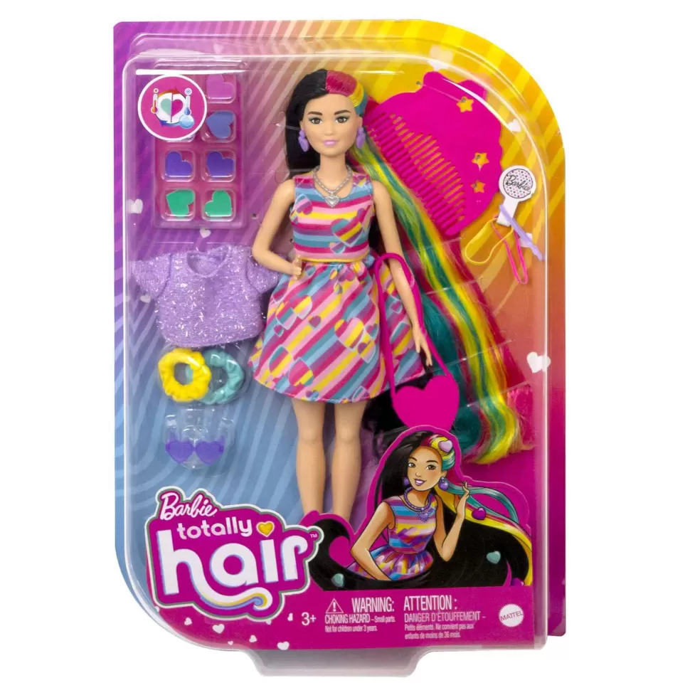 Barbie Muñecas^ Totally Hair Pelo Extralargo Corazon