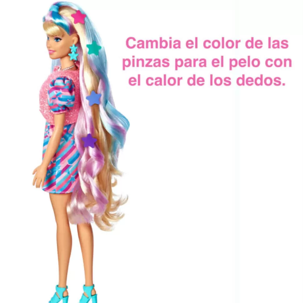 Barbie Muñecas^ Totally Hair Pelo Extralargo Estrella