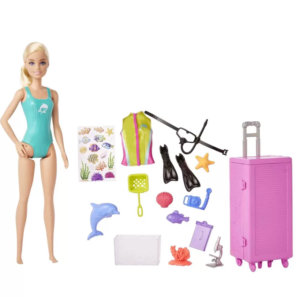 Barbie Tu Puedes Ser Biologa Marina Muneca Rubia 3 Anos* Muñecas