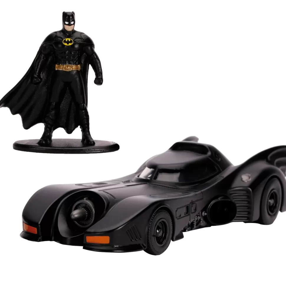 Batman Vehículos Y Radio Control^ Coche Batmovil Metal Con Figura