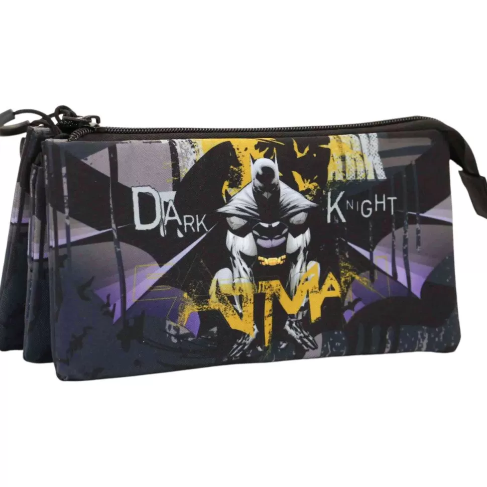 Batman Estuche Portatodo Triple Dark Night* Vuelta Al Cole