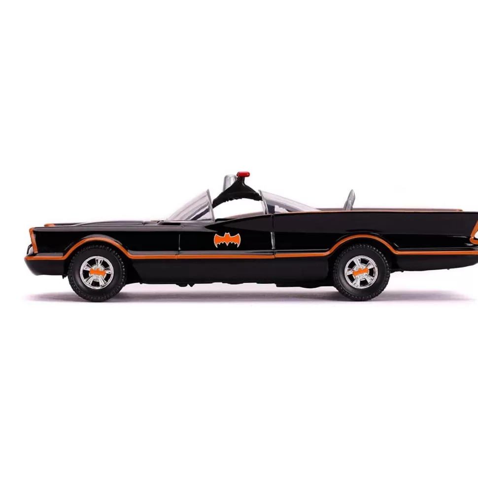 Batman Batmovil Coche Metal 1966 Classic Serie Tv Con Figura 1:32* Vehículos Y Radio Control