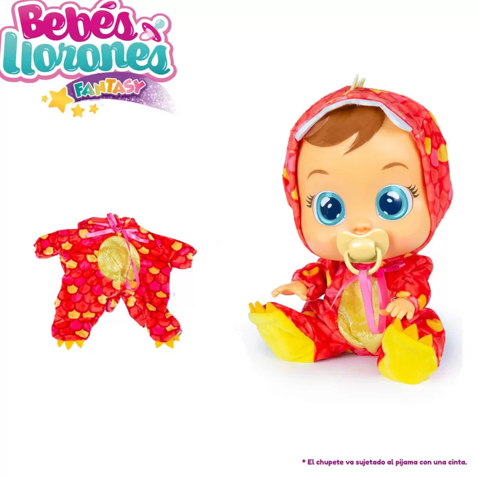 Bebes Llorones Bebe Lloron Pijama Fantasy Modelo Dinosaurio* Muñecas