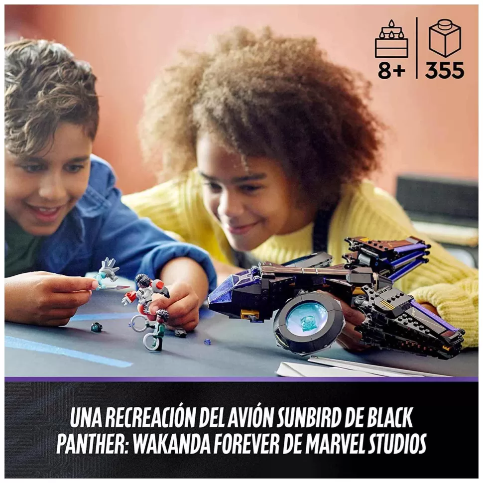 * Juegos De Construcción^ Black Panther Wakanda Forever Sunbird De Shuri 76211