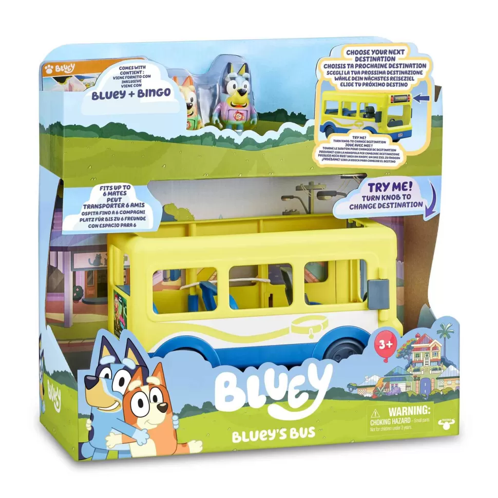 Bluey School Bus Autobus Escolar* Figuras Y Minimundos