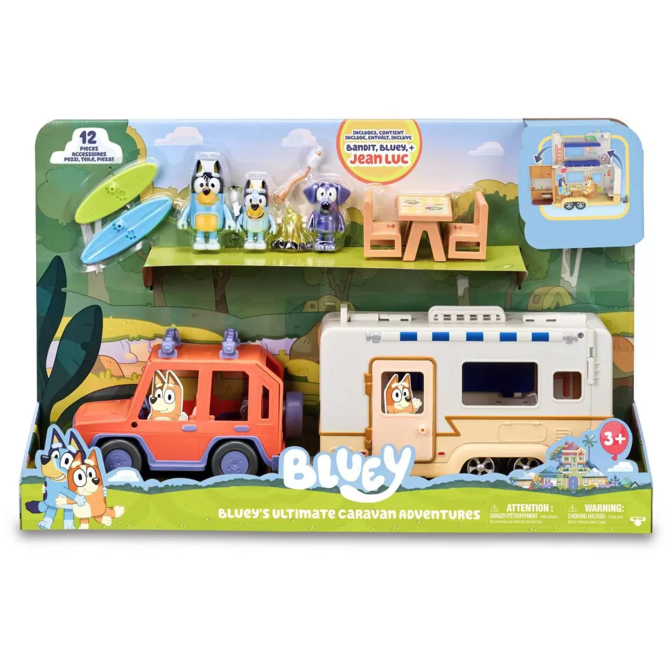 Bluey Figuras Y Minimundos^ Set Cruiser Con Campervan De