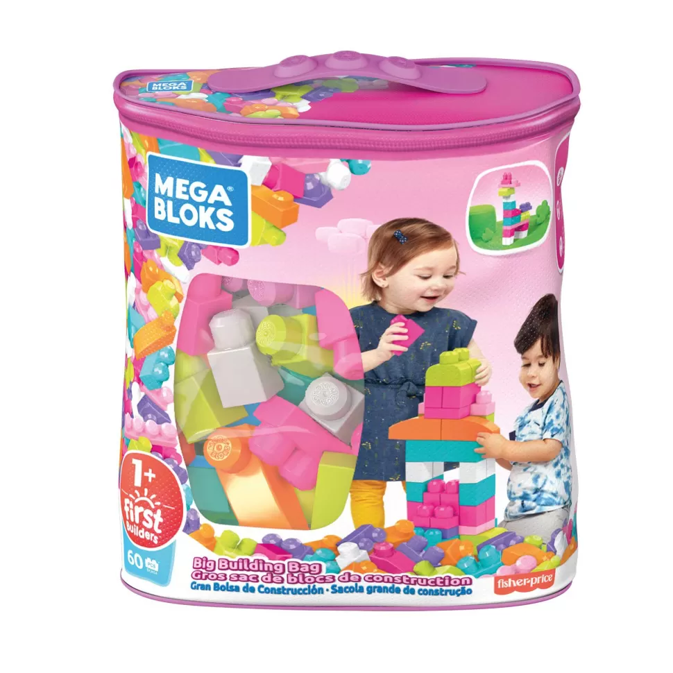 Mega Bloks Bolsa 60 Rosa | Juego De Construcción* Juegos De Construcción