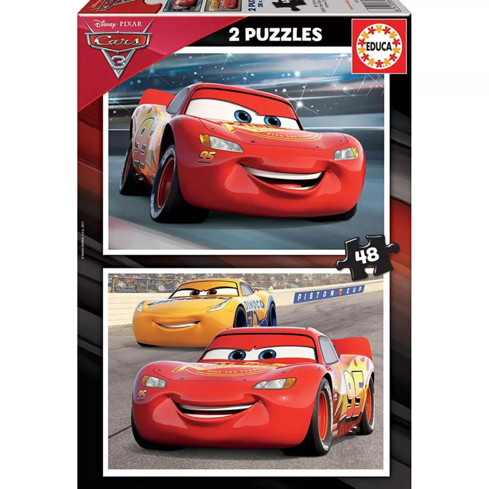 Educa Borras Puzzles Y Educativos^Cars 3 Puzzle 2 X 48 Piezas