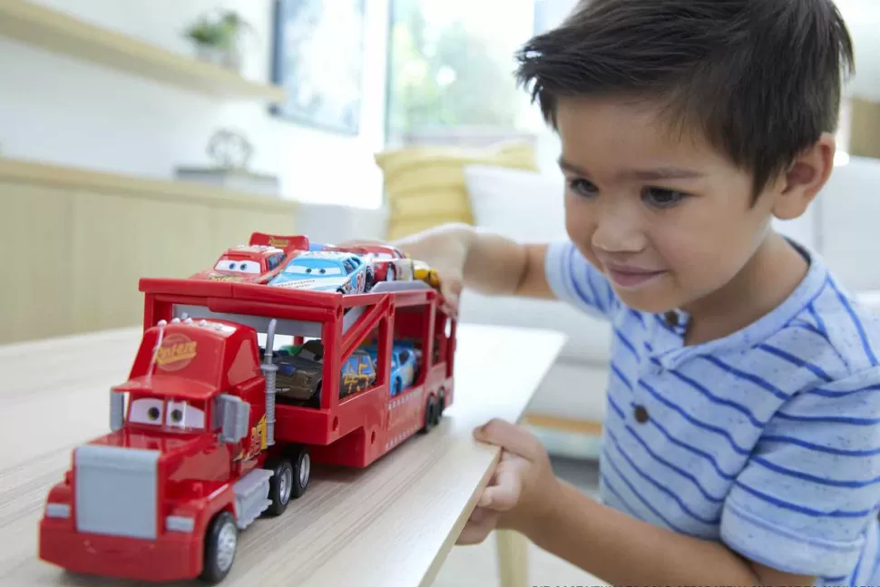 Cars Vehículos Y Radio Control^ Camion Mack Transportador De Coches De Juguete 3 Anos