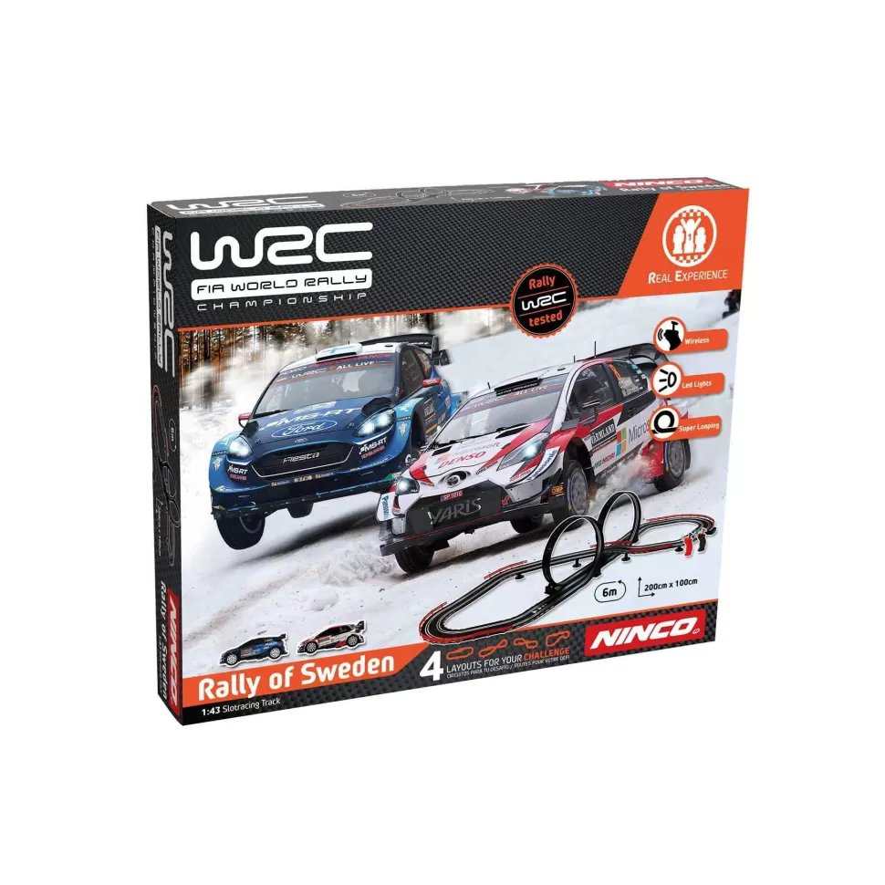 Ninco Circuito De Slot 1:43 Wrc Rally Suecia Wireless* Vehículos Y Radio Control