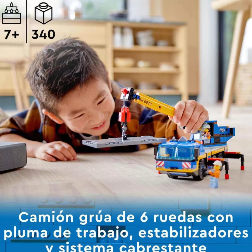 * Juegos De Construcción^ City 60324 Grua Movil