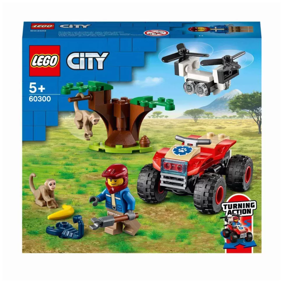 * Juegos De Construcción^ City Wildlife 60300 Rescate De La Fauna Salvaje Quad