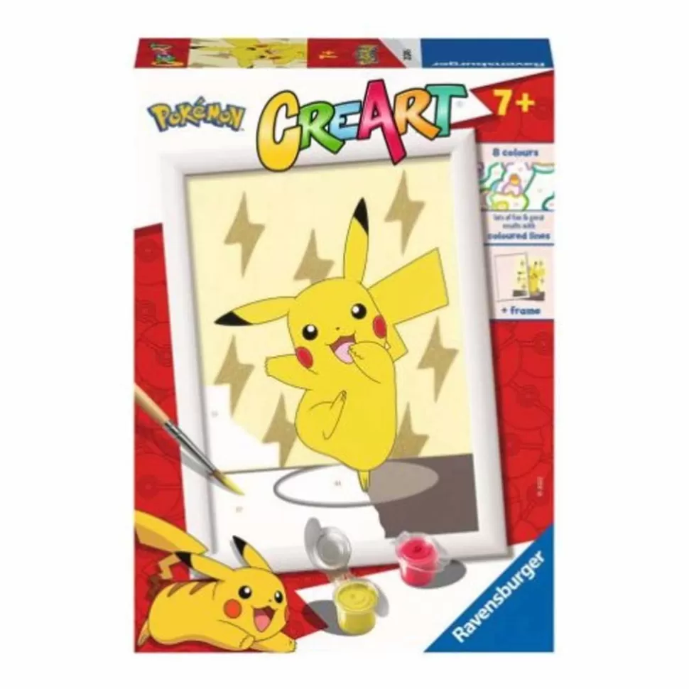 Pokemon Manualidades^Creart Serie E Pikachu Juego Creativo Pintura