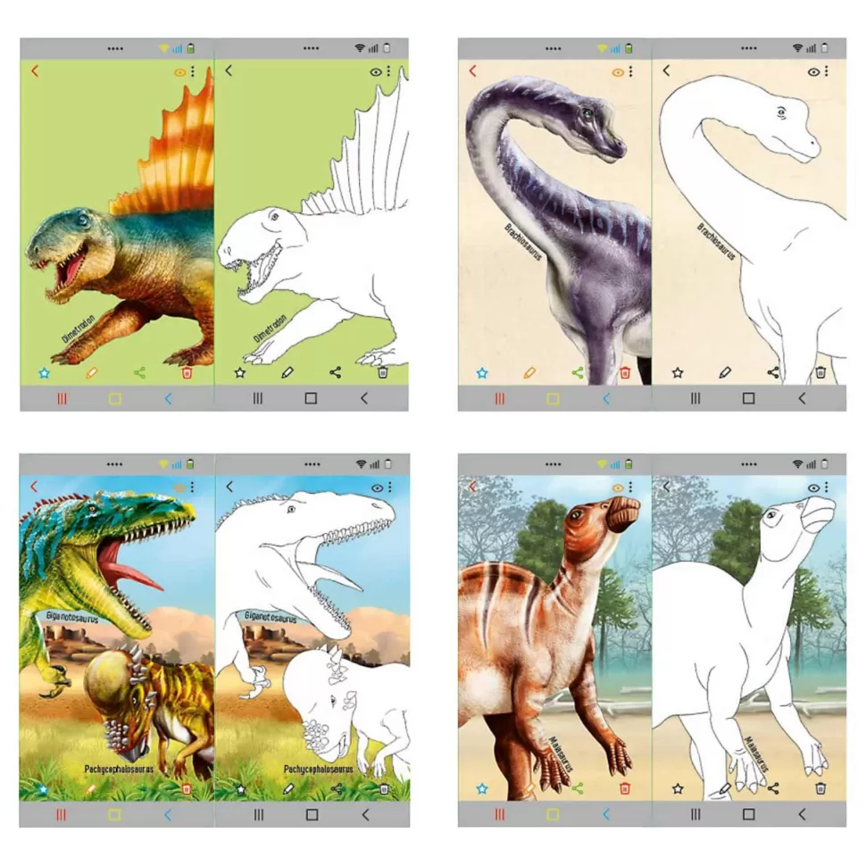 TopModel Dino World Mini Libro De Colorear Efecto 3D* Manualidades