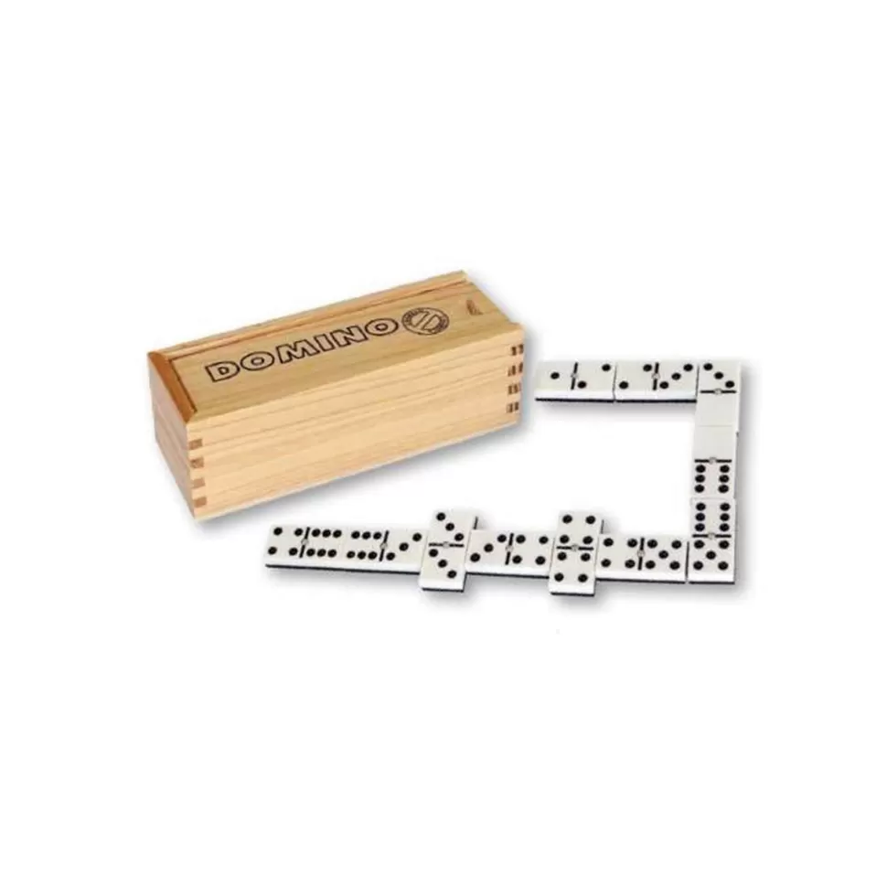 Game Planet Classics Domino Caja Madera* Juguetes De Madera