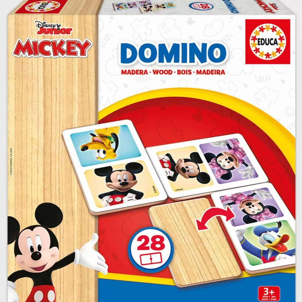 Educa Borras Domino Mickey Minnie 28 Piezas* Juegos De Mesa