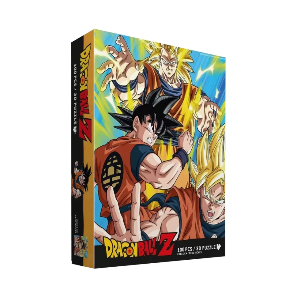 Dragon Ball Puzzles Y Educativos^ Z Puzzle Lenticular Goku Saiyan 100 Piezas