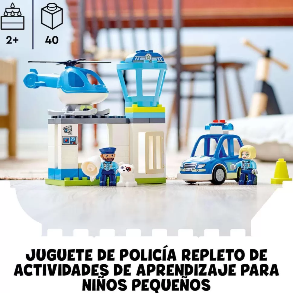 * Juegos De Construcción^ Duplo Town 10959 Comisaria De Policia Y Helicoptero