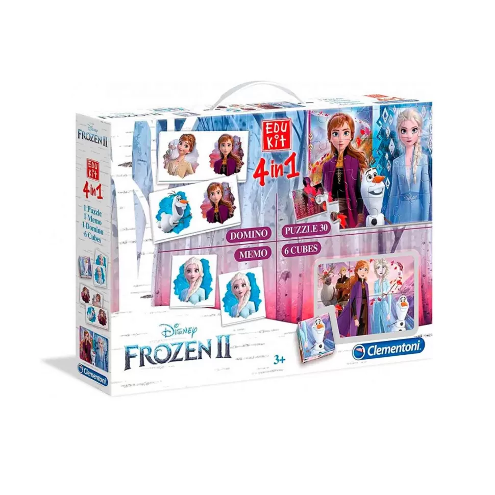 Frozen Puzzles Y Educativos^Edukit 4 En 1