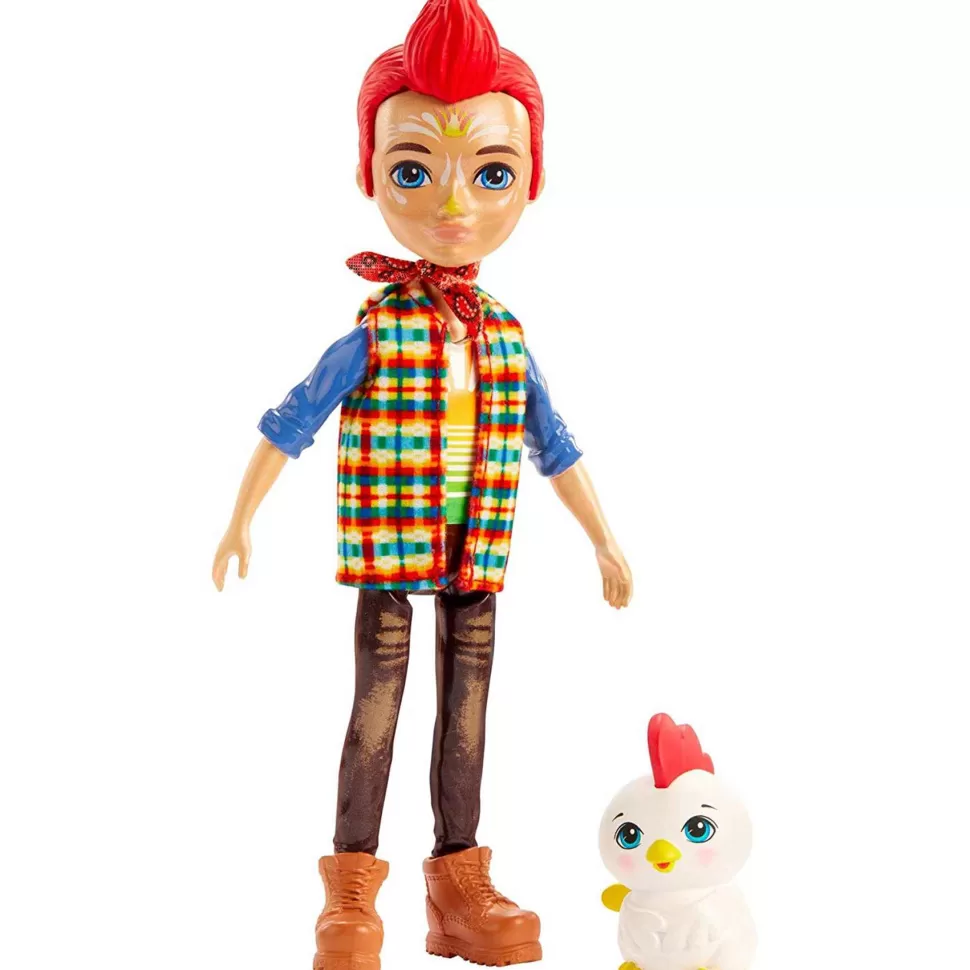 Enchantimals Muneco Redward Rooster Con Mascota Cluck* Muñecas