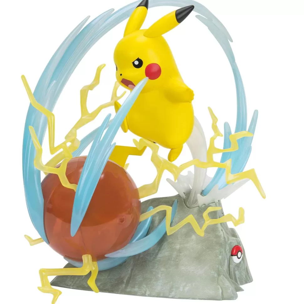 Pokemon Figuras Y Minimundos^Estatua Pikachu Con Bola Luminosa 33Cm