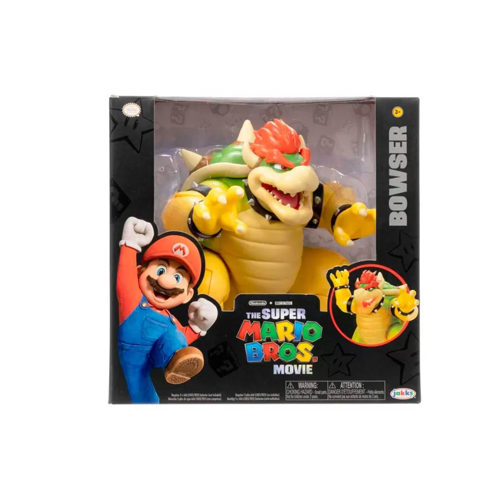 Super Mario Figura De Bowser Que Escupe Fuego De 7'* Figuras Y Minimundos