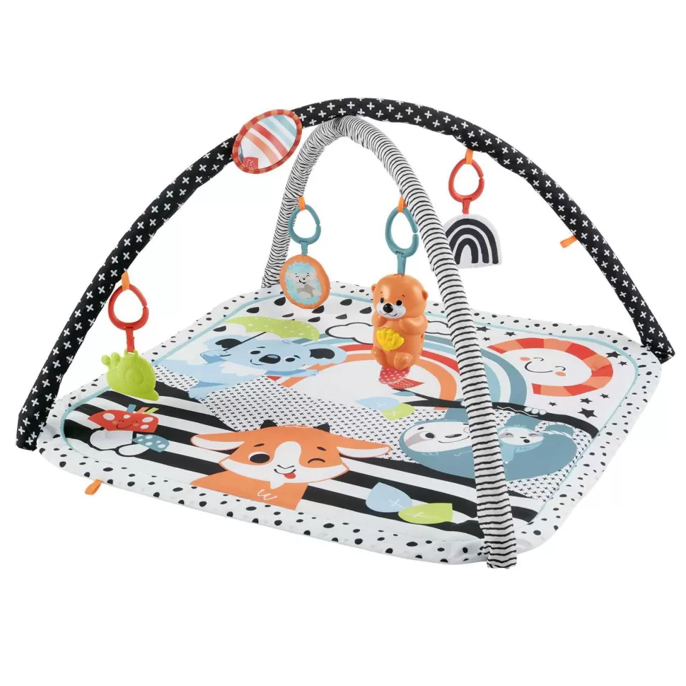 Fisher Price Alfombra Gimnasio 3 En 1 Estampado Animalitos* Primera Infancia