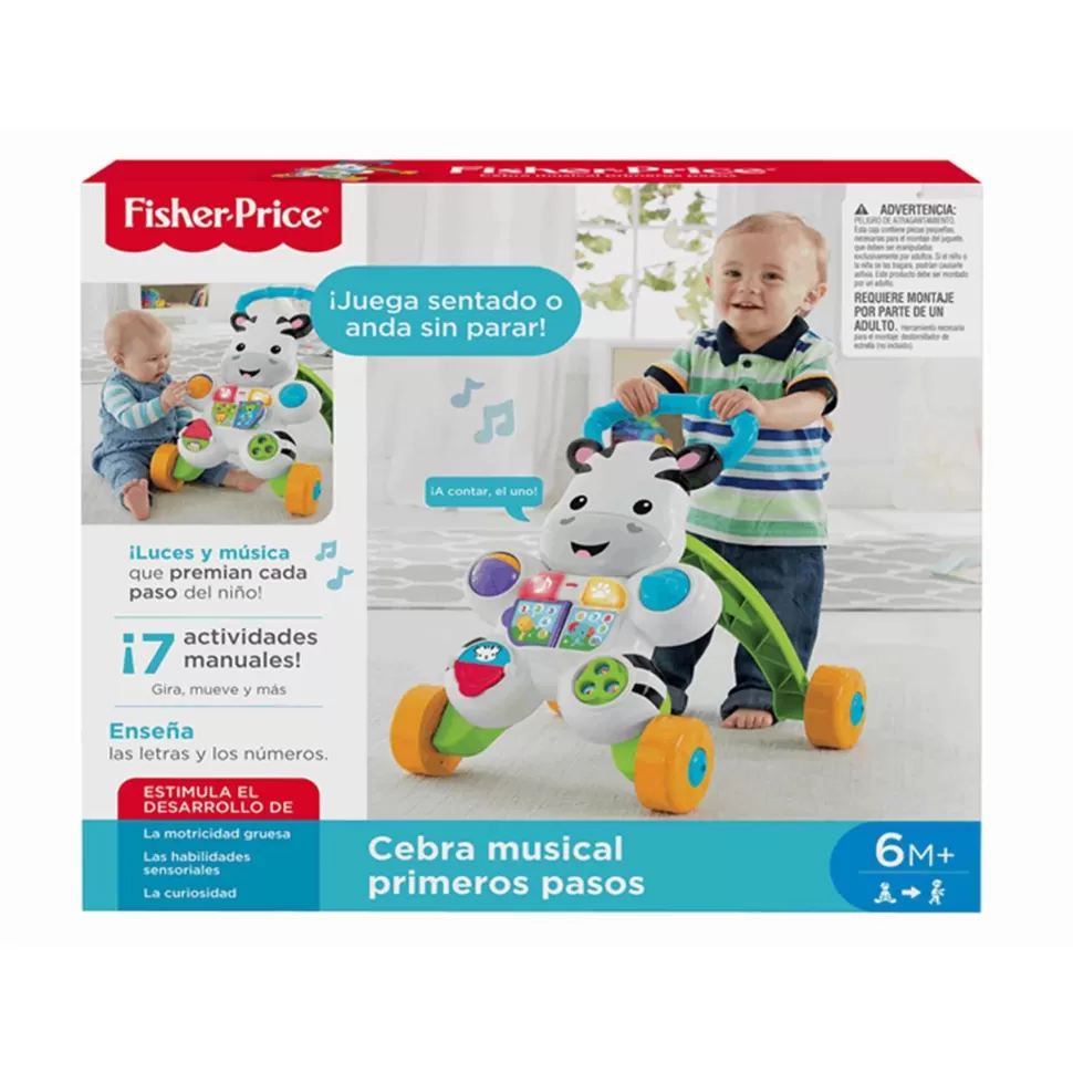 Fisher Price Primera Infancia^ Correpasillos Cebra Parlanchina Primeros Pasos | Juguete Infantil