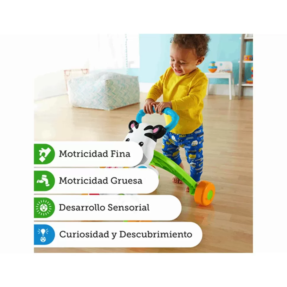 Fisher Price Primera Infancia^ Correpasillos Cebra Parlanchina Primeros Pasos | Juguete Infantil