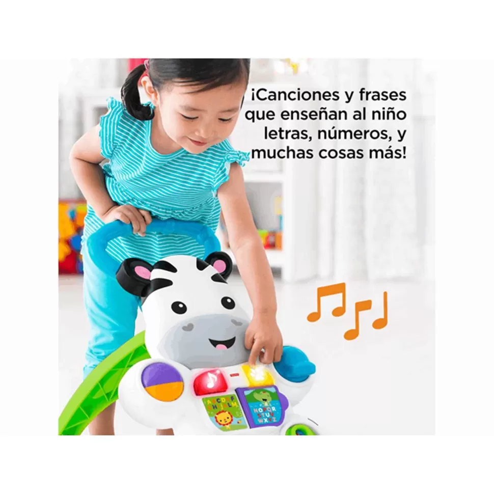 Fisher Price Primera Infancia^ Correpasillos Cebra Parlanchina Primeros Pasos | Juguete Infantil