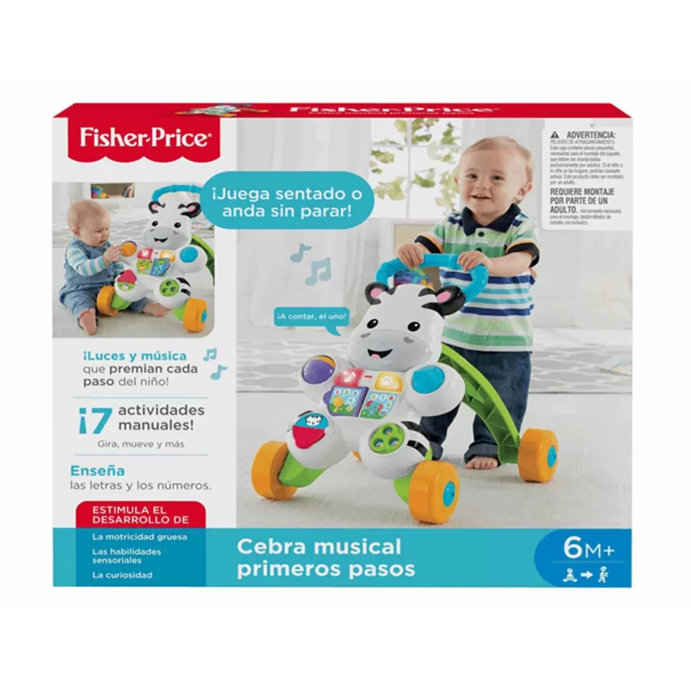 Fisher Price Primera Infancia^ Correpasillos Cebra Parlanchina Primeros Pasos | Juguete Infantil
