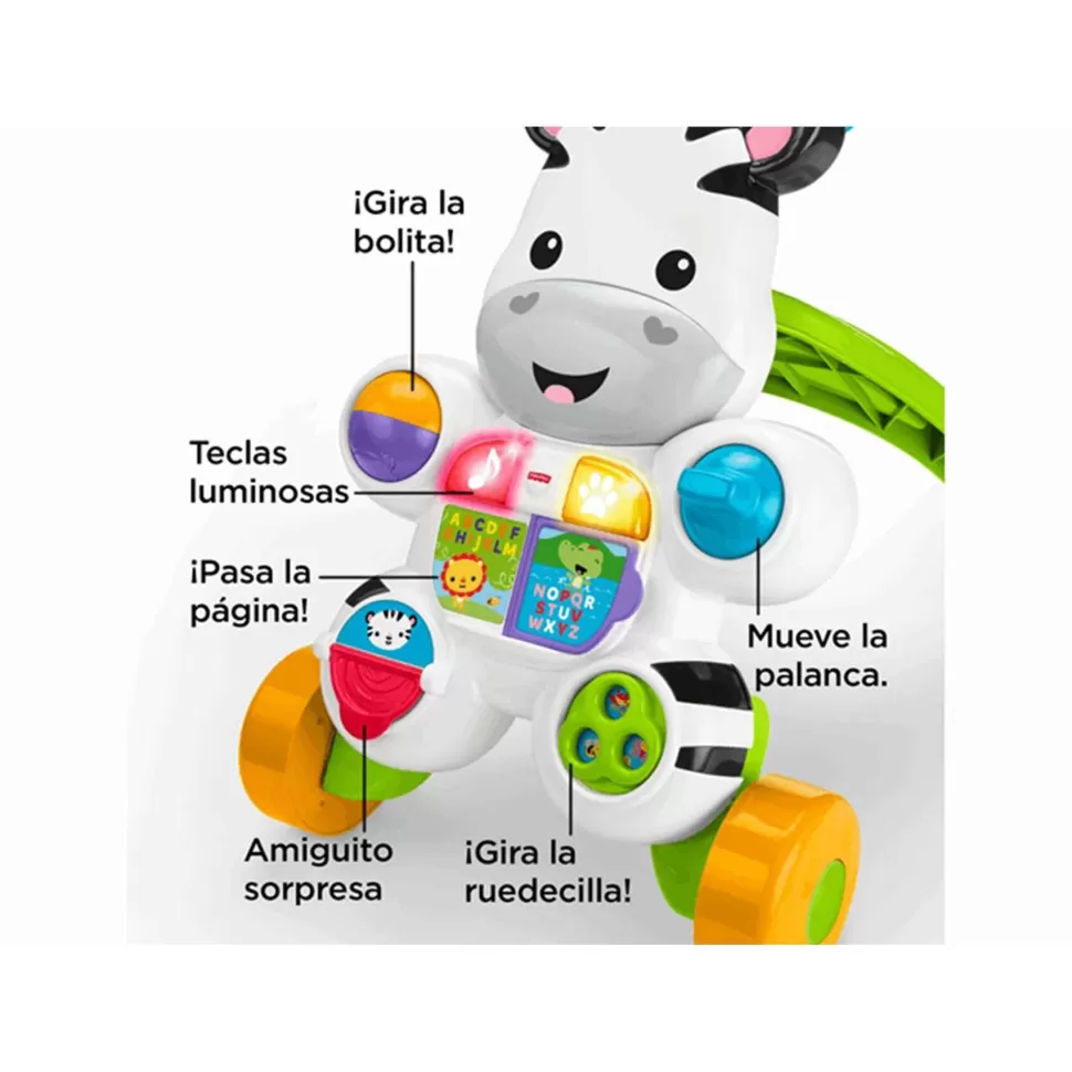 Fisher Price Primera Infancia^ Correpasillos Cebra Parlanchina Primeros Pasos | Juguete Infantil