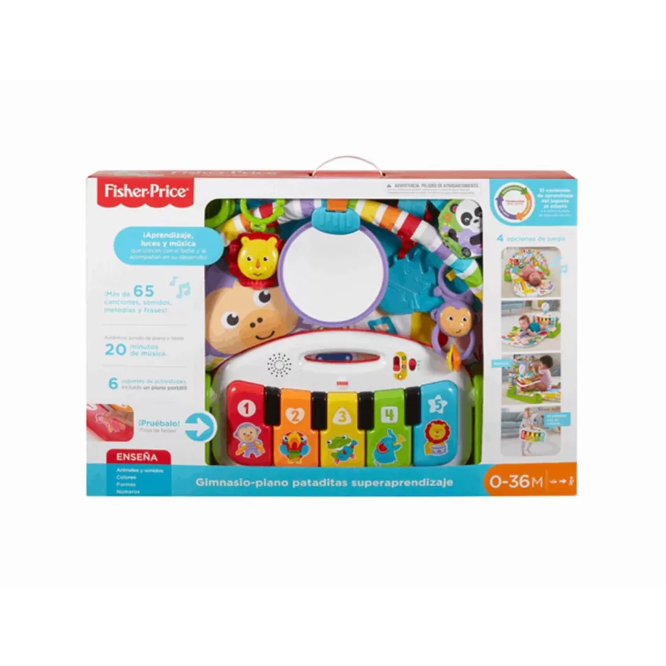 Fisher Price Primera Infancia^ Manta De Juegos Gimnasio Piano Pataditas Superaprendizaje