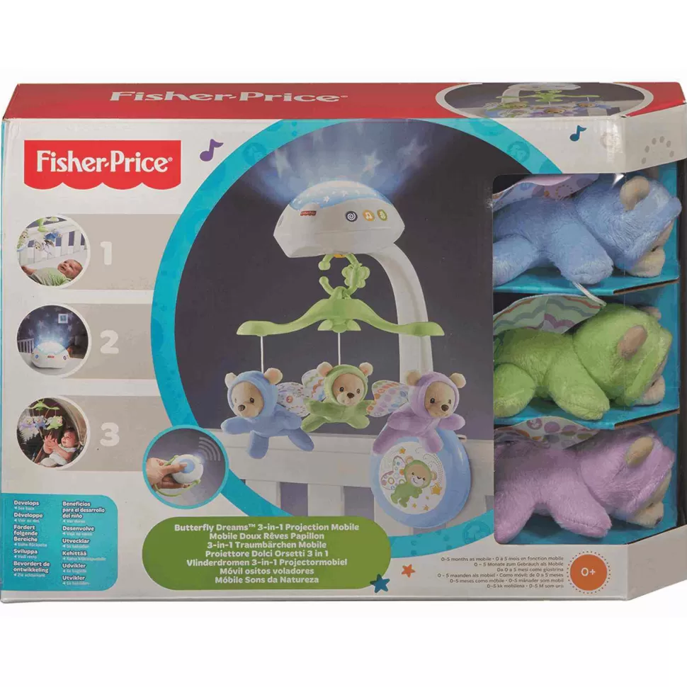 Fisher Price Primera Infancia^ Movil Ositos Voladores Con Proyector Para Bebe Recien Nacido