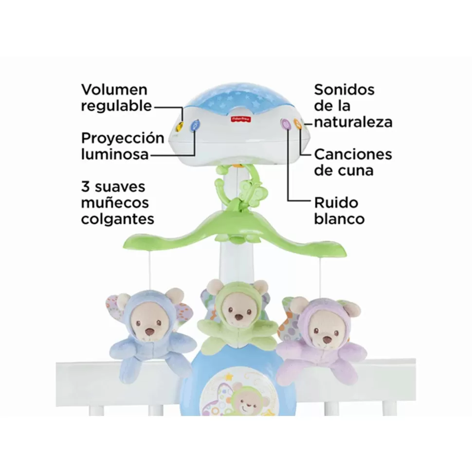 Fisher Price Primera Infancia^ Movil Ositos Voladores Con Proyector Para Bebe Recien Nacido