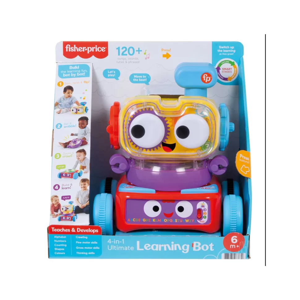 Fisher Price Primera Infancia^ Robot Aprendizaje 4 En 1