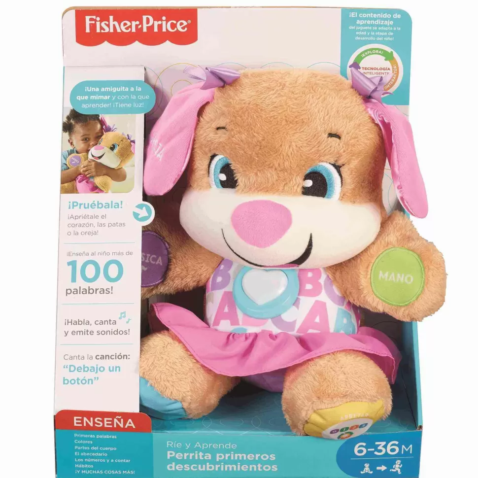 Fisher Price Primera Infancia^Fisher-Price Perrita Primeros Descubrimientos, Juguete Bebes +6 Meses