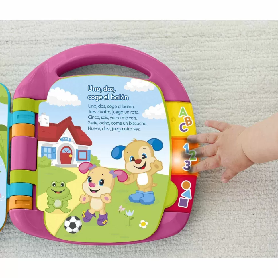 Fisher Price Fisher-Price Rie Y Aprende Libro Musical De Aprendizaje Rosa Mattel Dlf23* Primera Infancia