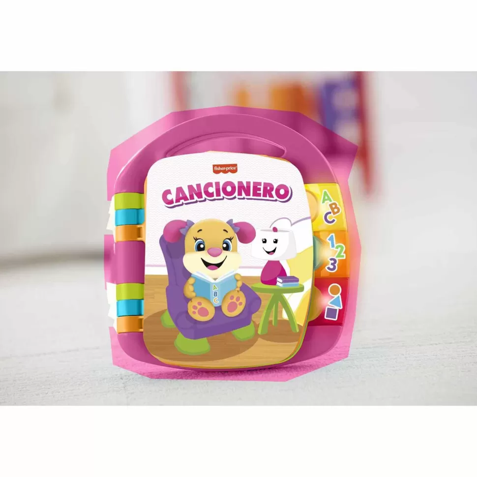 Fisher Price Fisher-Price Rie Y Aprende Libro Musical De Aprendizaje Rosa Mattel Dlf23* Primera Infancia