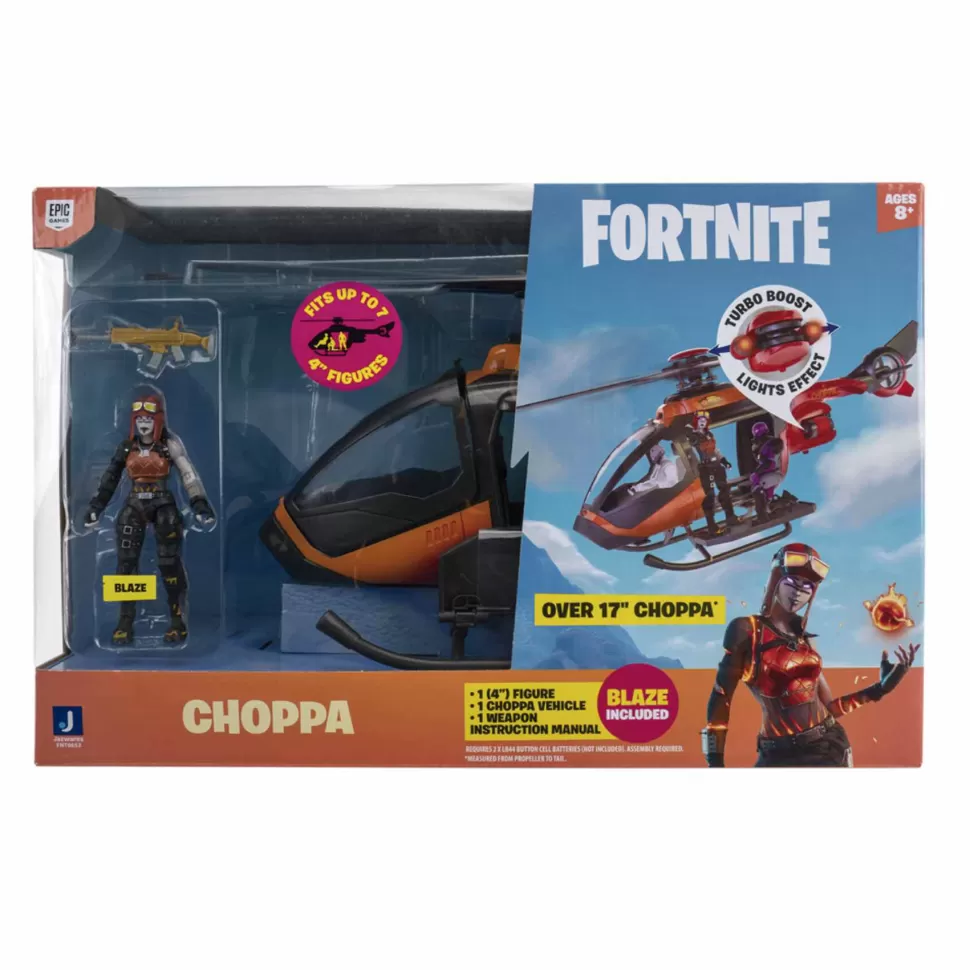 Fortnite Figuras Y Minimundos^ Helicoptero Pack Choppa Con Blaze